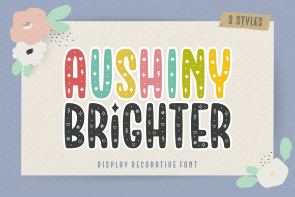 Aushiny Brighter Display Font for Cheerful Brand Campaigns