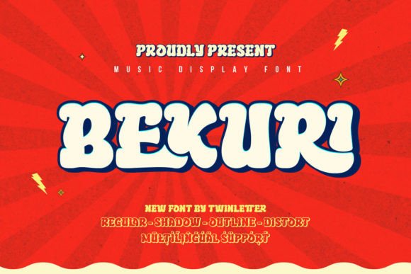Bekuri: Graceful Display Font for Music and Event Web Design