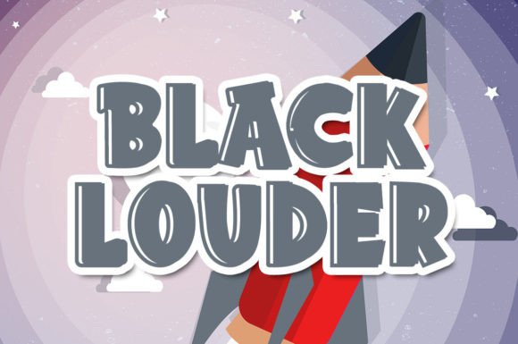 Black Louder: A Modern Display Font for Editorial Storytelling