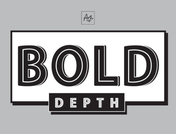 Bold Depth: A Display Font for Brands That Want to Stand Out