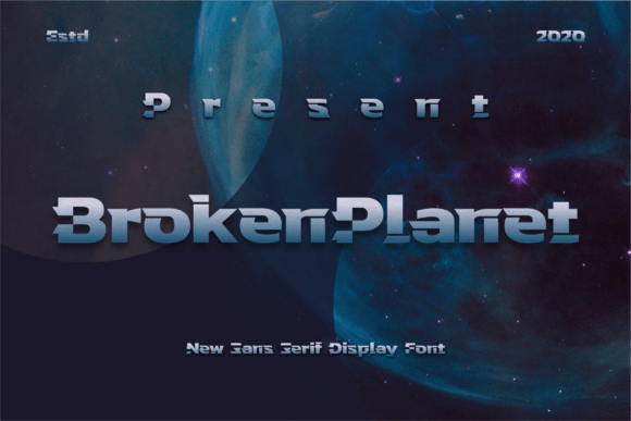 Broken Planet Font for Handmade Products and Small Shop Branding