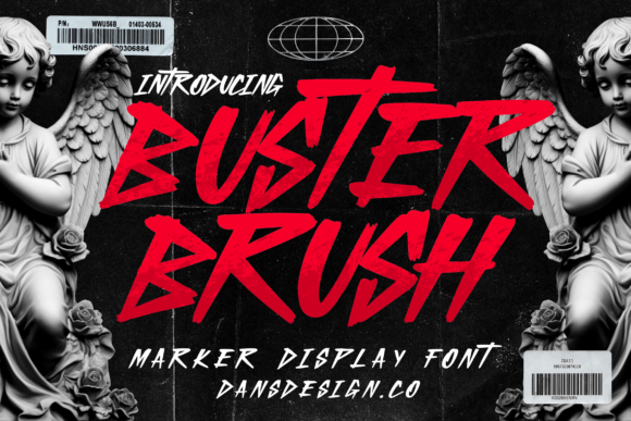Buster Brush Font: A Quirky Display Typeface for Digital Design