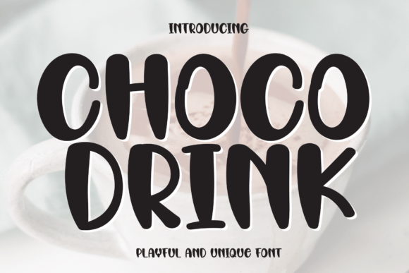 Choco Drink: A Playful Display Font for Editorial Design