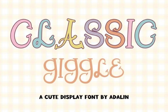 Classic Giggle: A Playful Display Font for Editorial Design