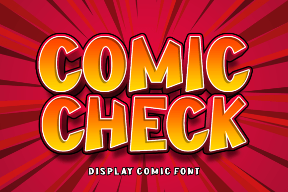 Comic Check: A Playful Display Font for Scroll-Stopping Campaign Graphics