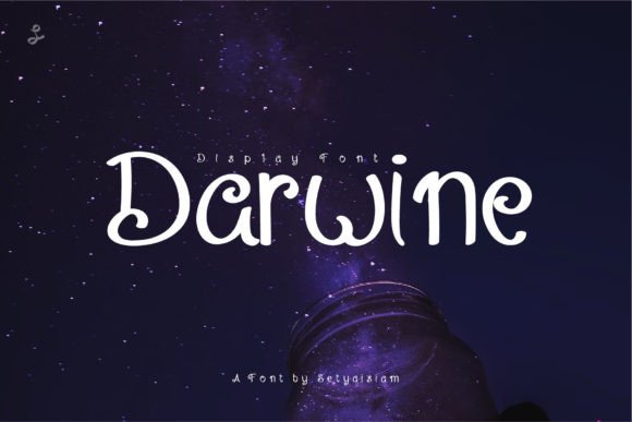 Darwine: A Playful Display Font for Editorial Design and Branding