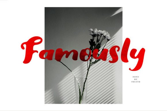 Famously Font: A Cheerful Display Typeface for Playful Branding