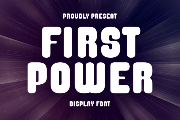 First Power Display Font for Bold Brand Statements