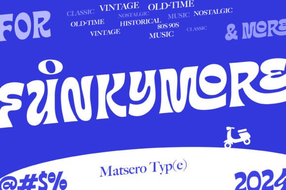 Funkymore: A Vintage-Modern Display Font for Branding Projects