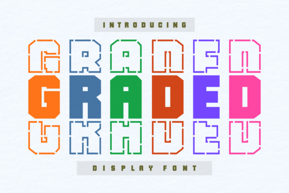 Graded Display Font for Modern Web Design Projects