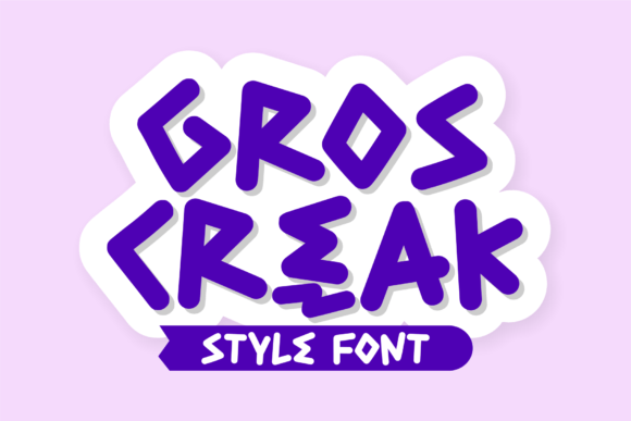 Gros Creak: A Chic Script Display Font for Playful Digital Branding