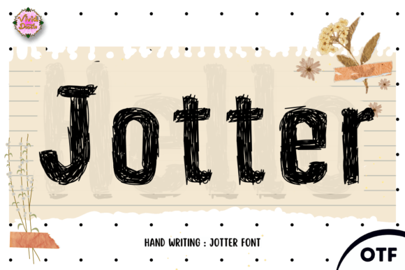 Jotter Display Font: Artistic Typography for Digital Design