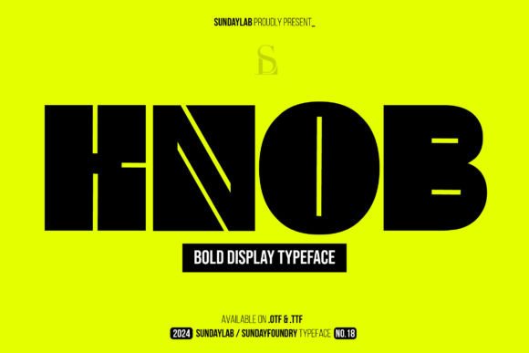 Knob Display Font for Bold Campaign Visuals