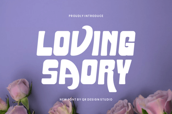 Loving Saory Bold Display Font for Branding Identity