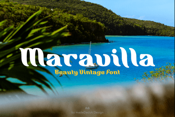 Maravilla: A Vintage Display Font for Digital Branding and Web Design