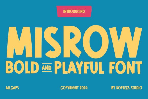 Misrow Bold Playful Serif Display Font for Handmade Products