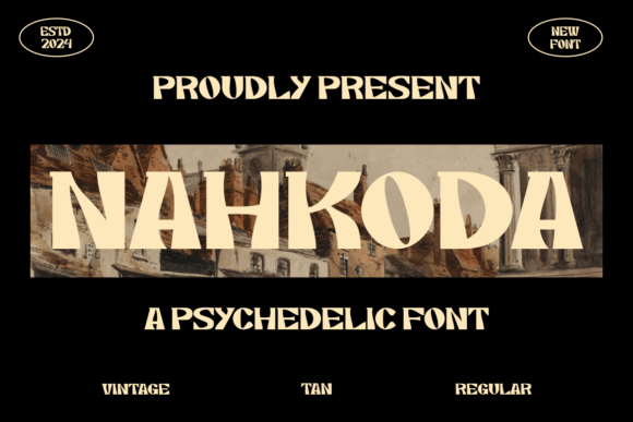 Nahkoda: A Psychedelic Display Font for Modern Branding