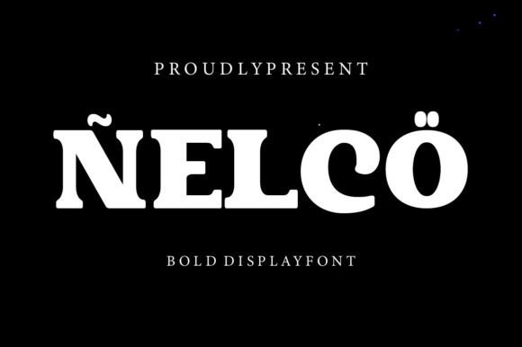 Nelco Display Font for Handmade Products and Craft Designs
