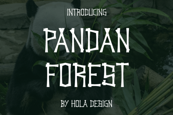 Pandan Forest: A Playful Display Font for Whimsical Branding