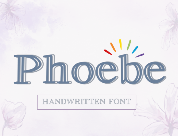Phoebe Display Font for Handmade Products and Craft Projects