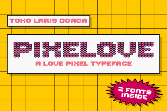 Pixelove Font: A Must-Have Display Typeface for Retro Branding