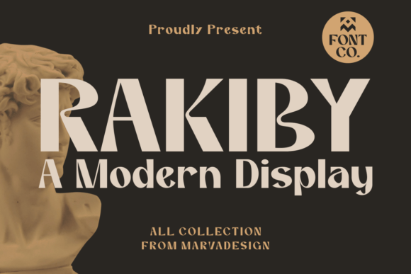 Rakiby Display Font for Handmade Labels and Modern Branding