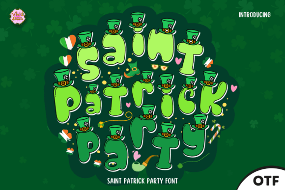 Saint Patrick Party Font: A Festive Display Typeface for Holiday Branding