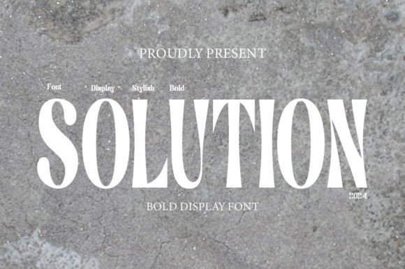Solution Condensed Display Font for Sleek Campaign Visuals