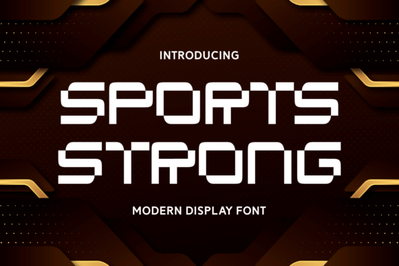 Sports Strong: A Bold Display Font for Logos and Timeless Branding