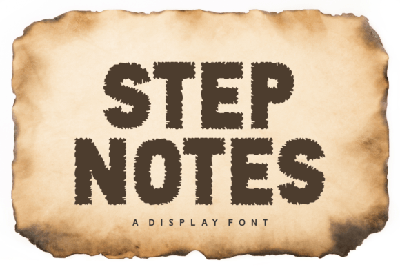 Step Notes Font: A Playful Display Typeface for Editorial Design