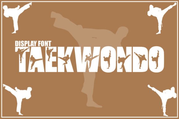 Taekwondo Display Font Review: A Bold Decorative Typeface for Creative Branding