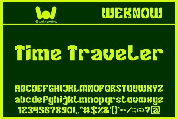Time Traveler: A Techno-Sci-Fi Display Font for Bold Branding