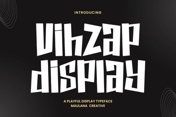 Vihzap: A Playful Display Font for Vibrant Web Designs
